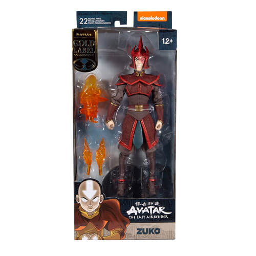 Avatar the Last Airbender Prince Zuko Helmeted Gold 7" Fig.