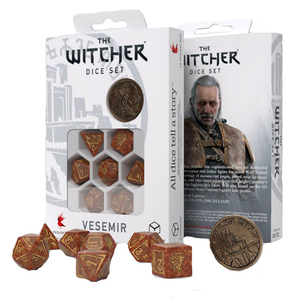 Q Workshop The Witcher Vesemir Wise Witcher Dice Set 7pcs