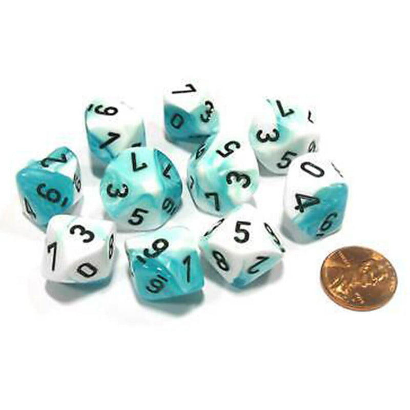 Chessex D10 Polyhedral 10-Die Gemini Set