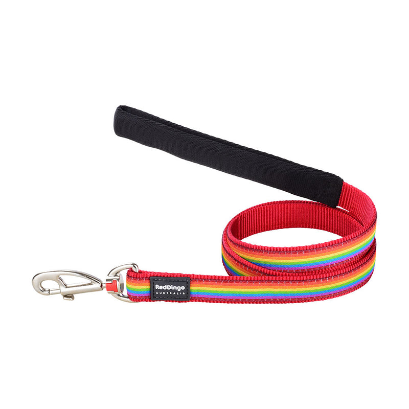 Rainbow Dog Lead (rød)