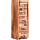 Jenga in a Wooden Box Stategy Game