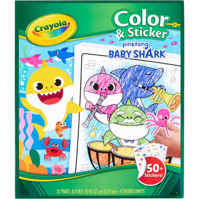 Crayola farge og klistremerkebok