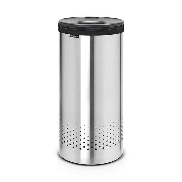 Brabantia Laundry Bin with Lid Metal Steel/Dark Grey5L