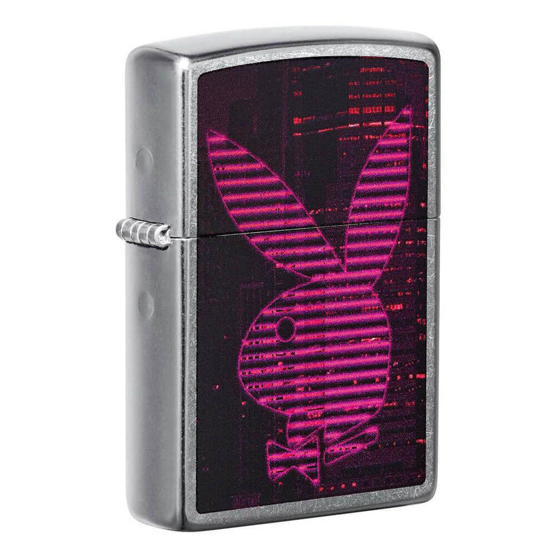 Zippo Playboy Design Street Chrome lettere