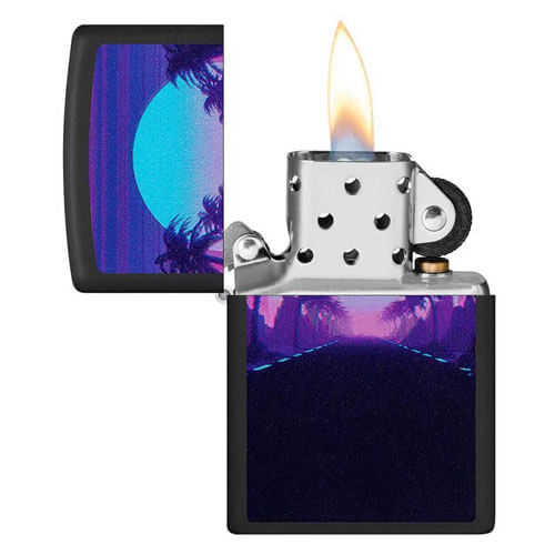 Zippo Sunset Black Light Design Lighter