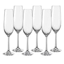 Bohemia Viola Flutes Crystal Glass 190mL (Set of 6)