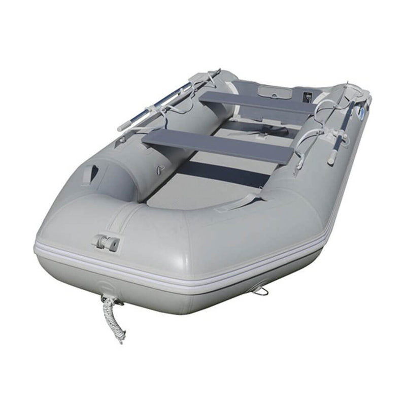 Oppblåsbar PVC -båt med luftdekke (grå)
