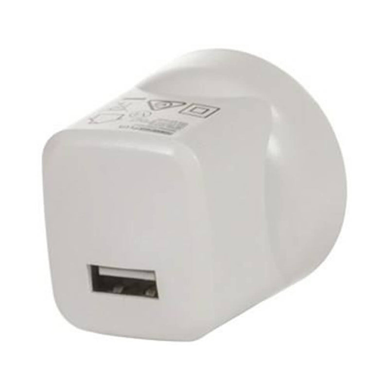 PowerTech pluss strømnettet USB Mini Adapter 5VDC 2.1A (hvit)