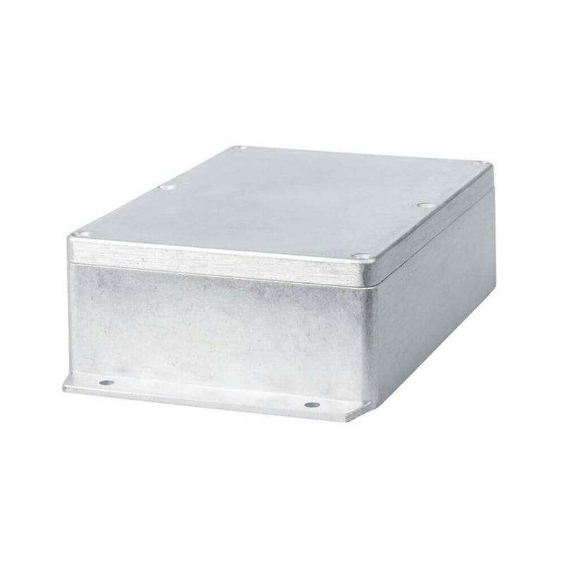 Forseglet aluminium diecast boks med flens
