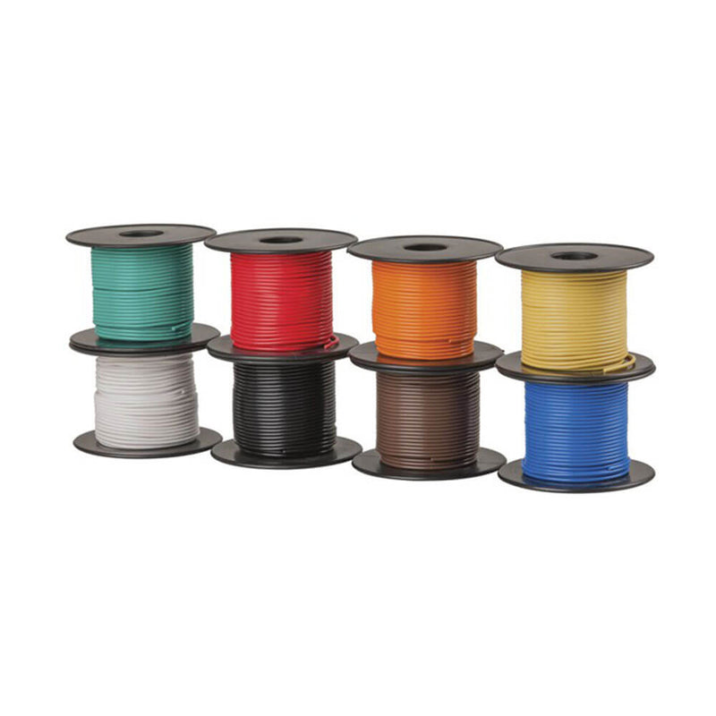 Lett-duty rund hook-up wire pack 8 farger