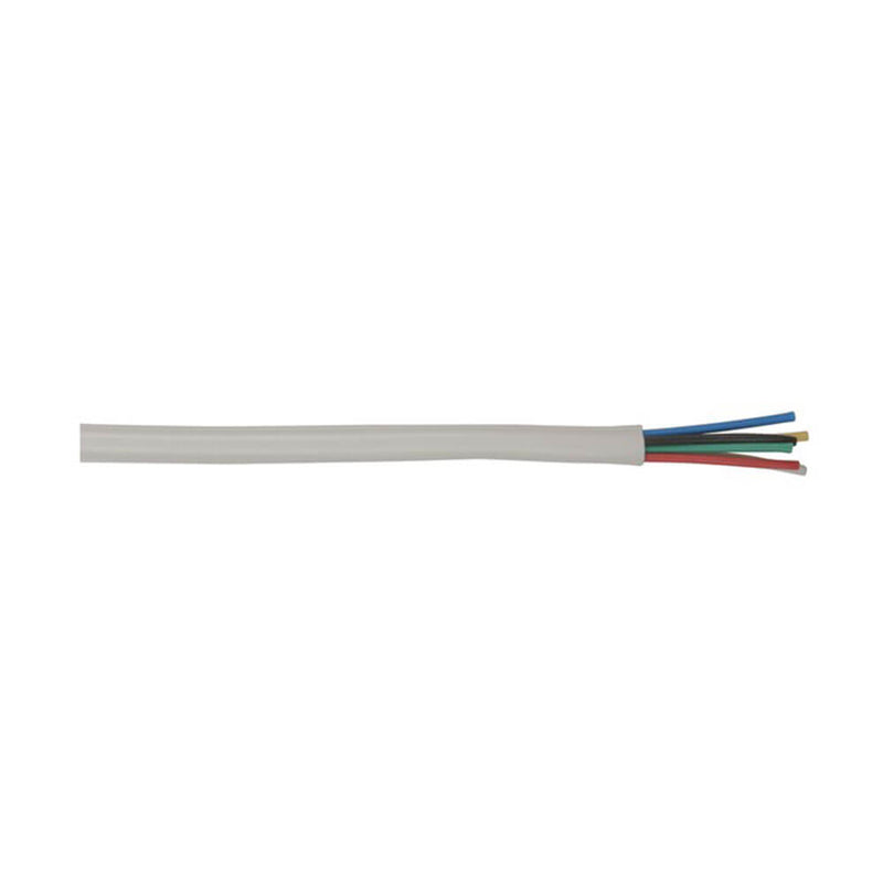 Sikkerhetssystem 6 Core Alarm Cable (White)