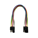 Kablet plugg og stikkontakt med kuletypekontakter