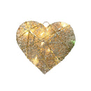 Glitrende bomullstråd juledekor m/ lys