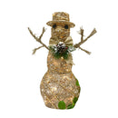 Glitrende bomullstråd juledekor m/ lys