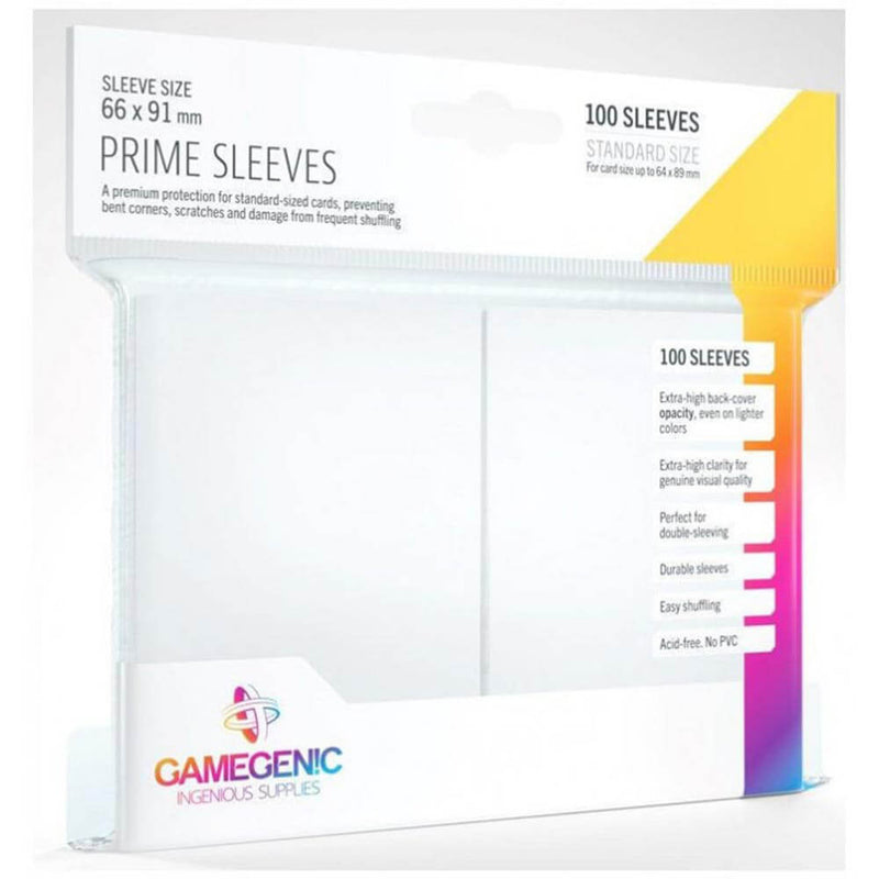 GameGenic Prime Card -ermer (66mm x 91mm 100 -tallet)