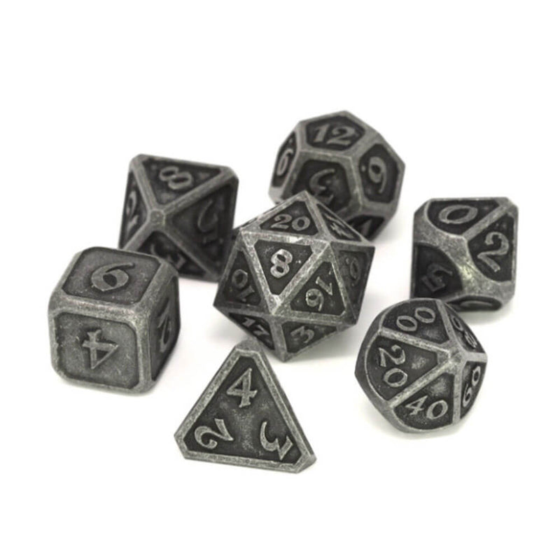 Terningmetall sett polyhedral mythica