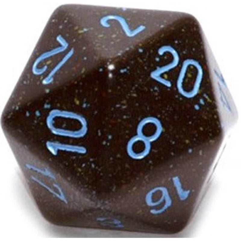 D20 terninger flekkete (34mm)