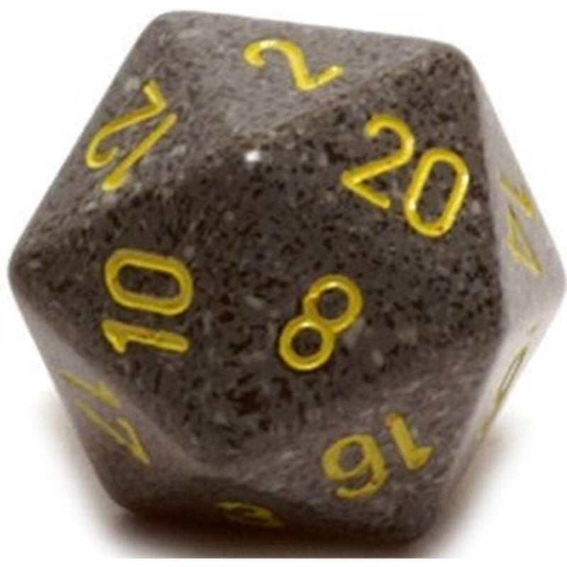 D20 terninger flekkete (34mm)