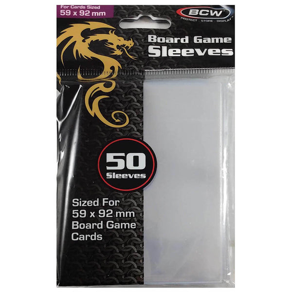 BCW Board Game Sleeves Standard European (59mm x 92mm/50's)