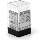 D6 terninger gjennomsiktig 12mm (36 terninger)