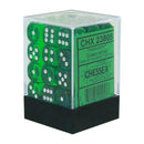 D6 terninger gjennomsiktig 12mm (36 terninger)