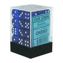 D6 terninger gjennomsiktig 12mm (36 terninger)