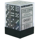 D6 terninger gjennomsiktig 12mm (36 terninger)