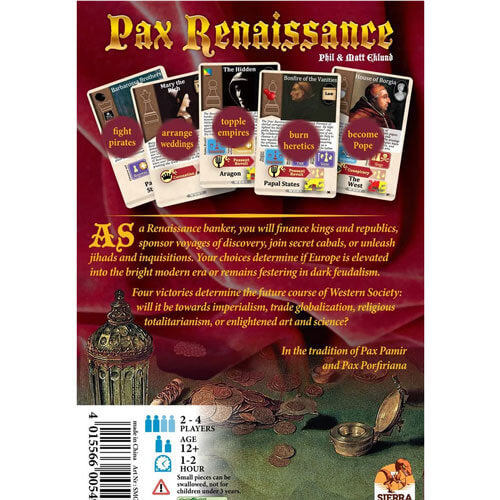 Pax Renaissance Board Game 2nd Edition