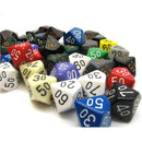 D10 Tens Dice Assorted Loose Poly (50 Dice)
