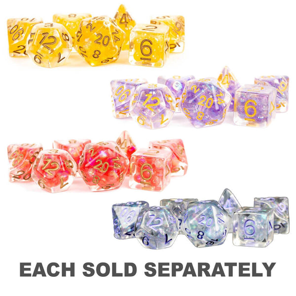 Resin Pearl Polyhedral Dice Set 16mm