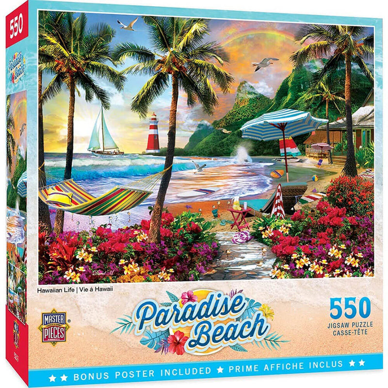 Mesterverk Paradise Beach 550pc Puzzle