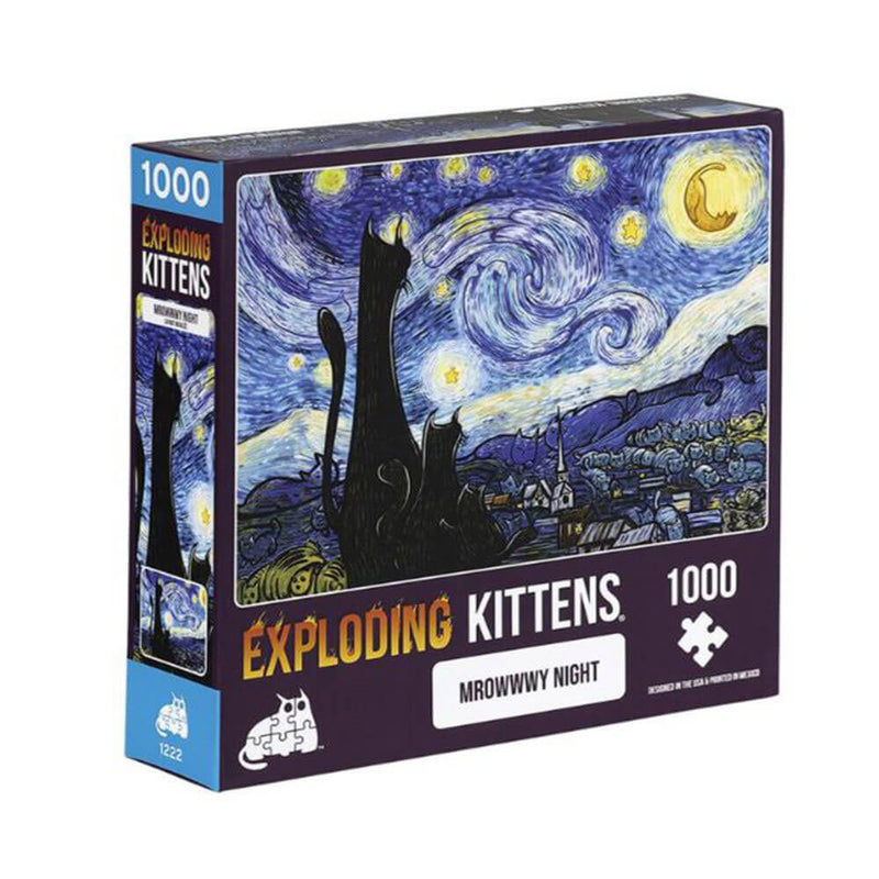 Exploding Kittens Puzzle 1000 stk