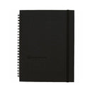 Whitelines Spiral Notebook A5 Black 160 page