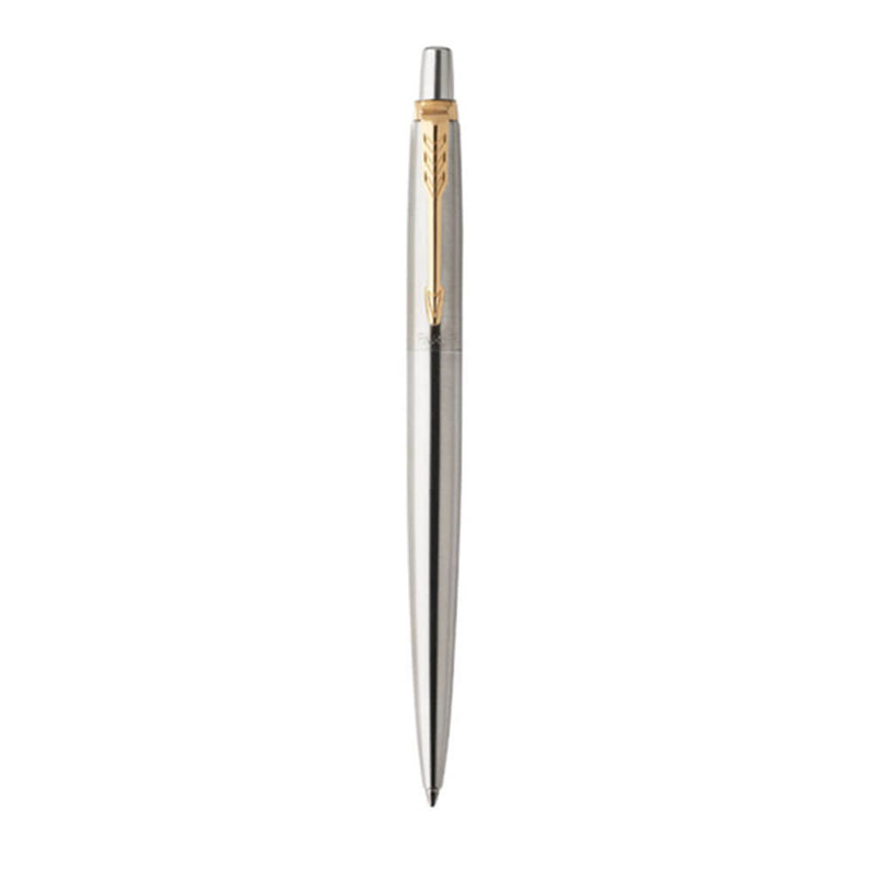 Parker Jotter Steel Gold Trim Ballpen Pen