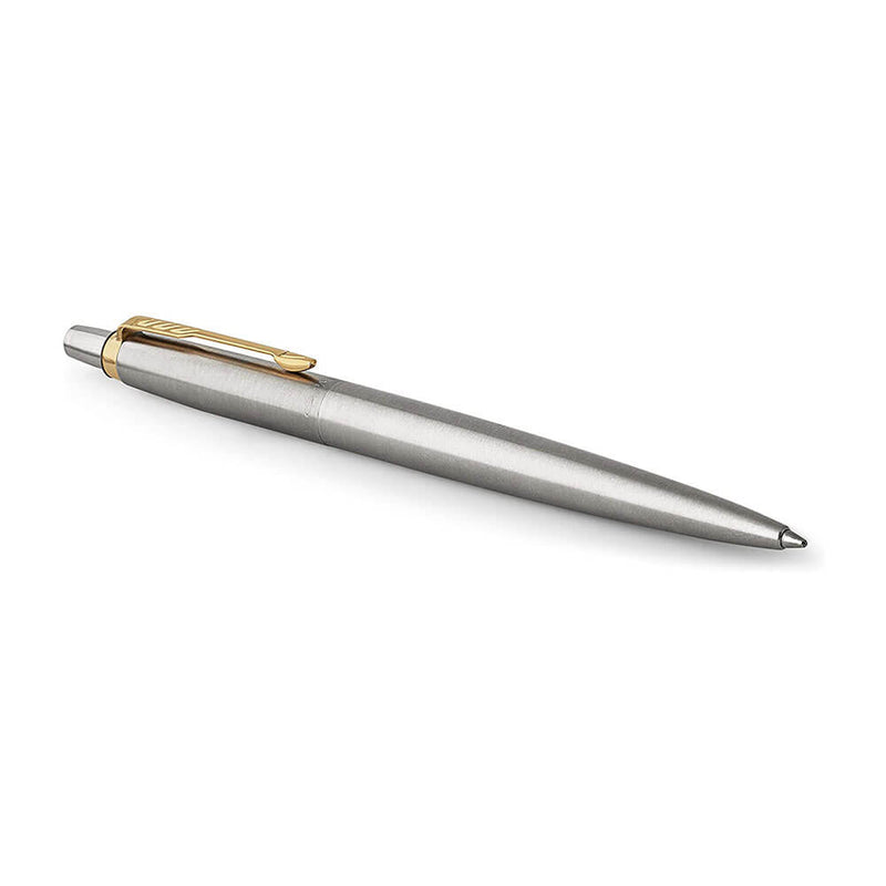 Parker Jotter Steel Gold Trim Ballpen Pen