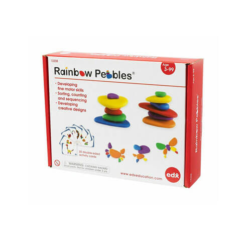 EDX Rainbow Pebbles Activity Set