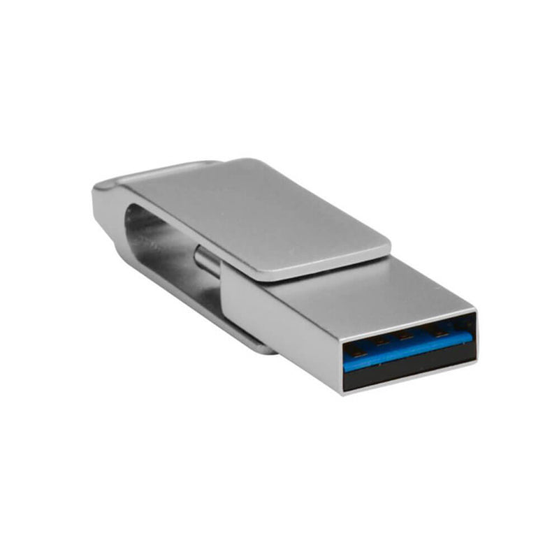 Shintaro USB-C og USB-A Pocket Disk Drive (sølv)
