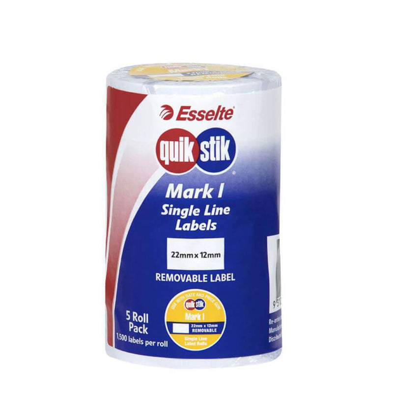 Quik Stik Mark flyttbar etikett Plain (5pk)
