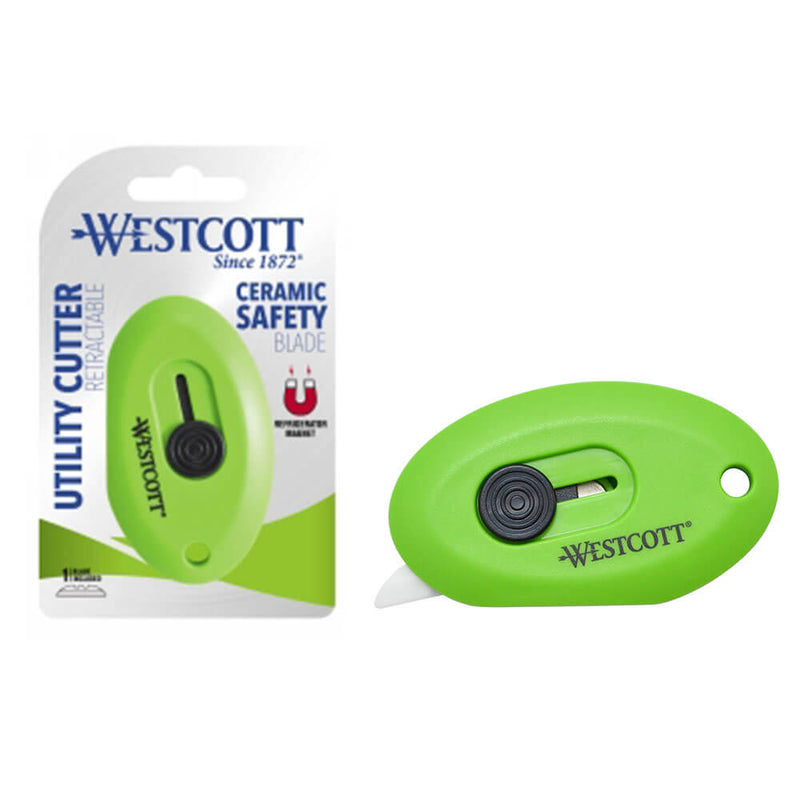 Westcott uttrekkbar keramisk boksekutter (grønn)