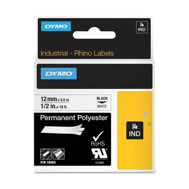 Dymo Tape Label White (12mmx5,5m)
