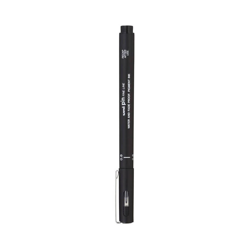 Uni-ball pin fineliner penn svart (lommebok av 3)