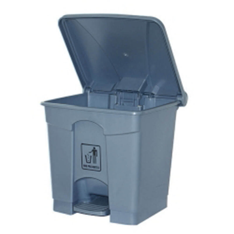 Cleanlink søppelkasse med pedallokk (grå)