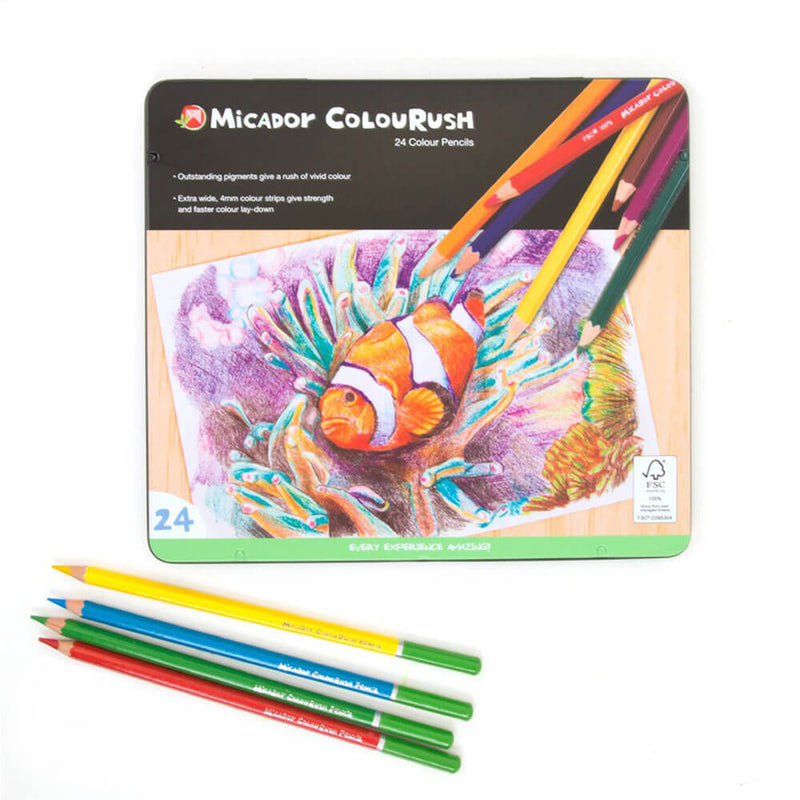 Micador Colourush farget blyant assortert