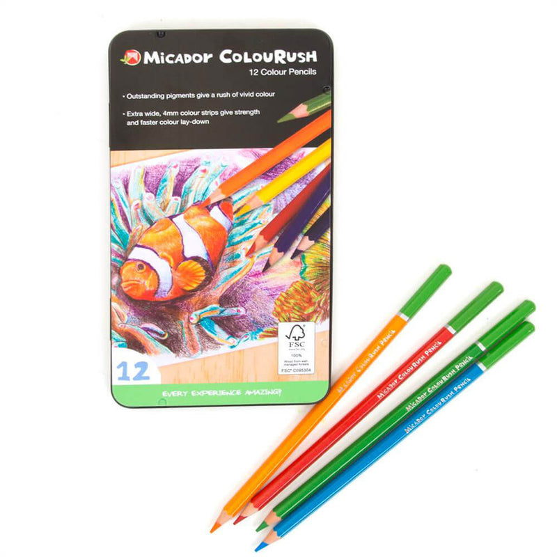 Micador Colourush farget blyant assortert