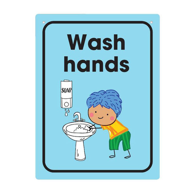 Durus Wash Hands Wall Sign (225x300mm)