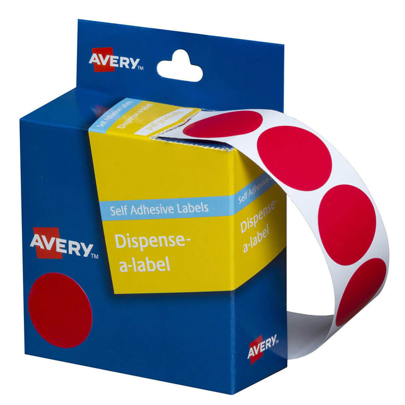 Avery selvklebende prikketiketter 24mm (500 pcs)