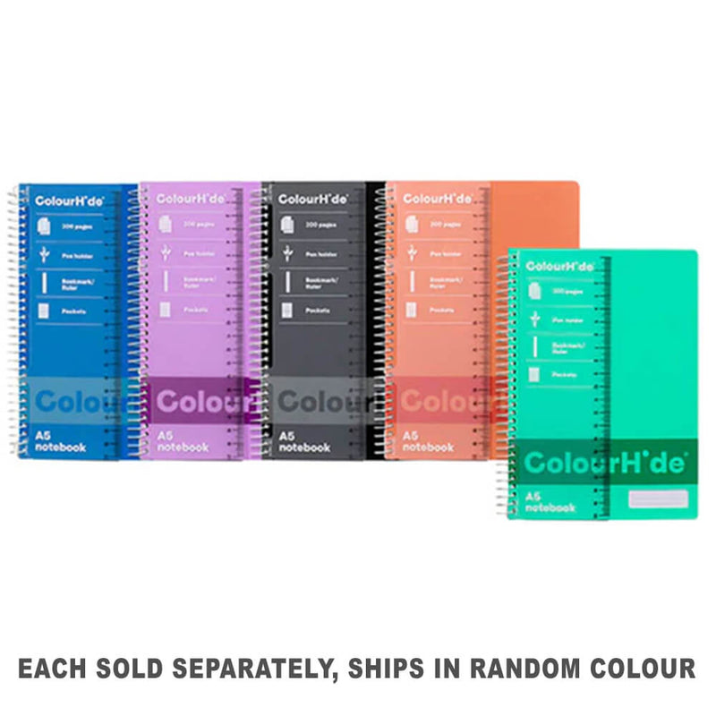 Colourhide Spiral Notebooks 200 sider A5