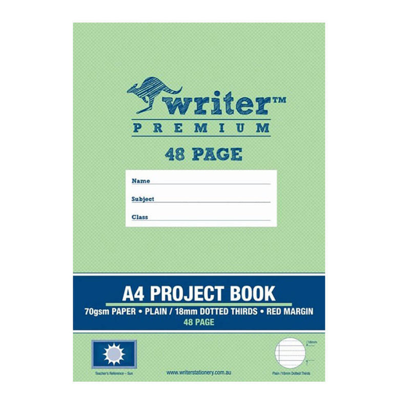 Writer Premium Plain & Dotted Project Book (48 sider)
