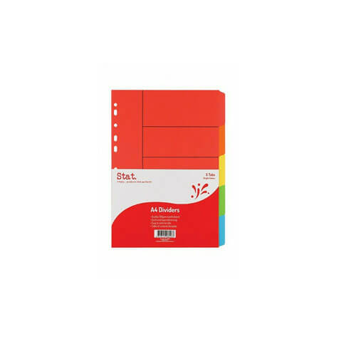 Stat Manilla Dividers A4 (Bright Colours)