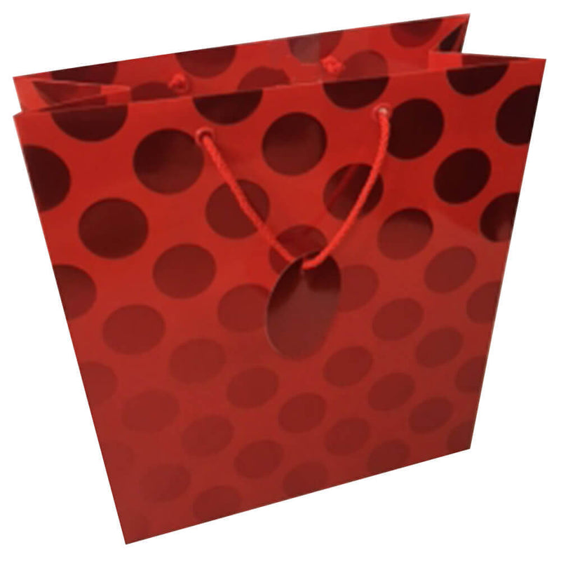 Ozcorp Foil Dot Gift Bag (rød)